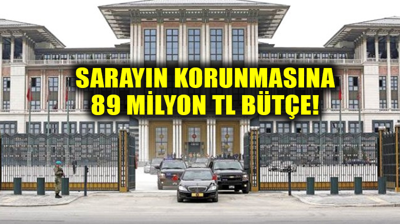 Sarayın korunmasına 2018 bütçesinden 83 milyon lira ödenek ayrıldı