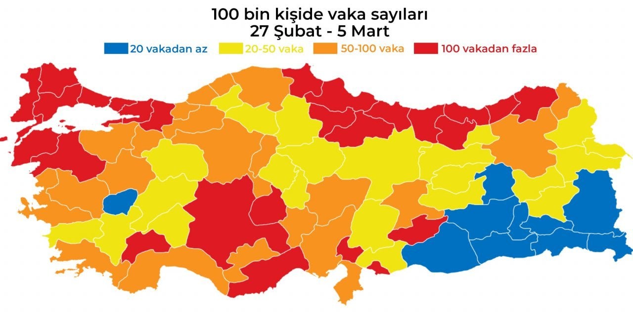 İstanbul ve Ankara için renk değişikliği tahmini