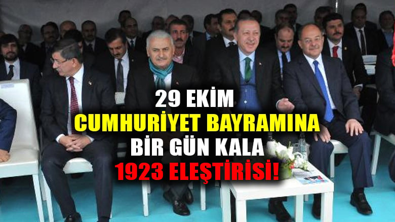 Erdoğan, Cumhuriyeti kuran tek partili dönemi "1923" ile çarpıtarak eleştirdi!