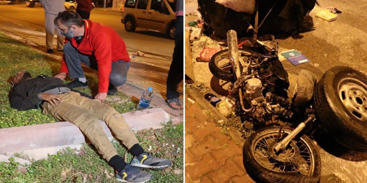 Kağıt toplayan Suriyeli genci dövüp motosikletinin üzerinden kamyonla geçtiler