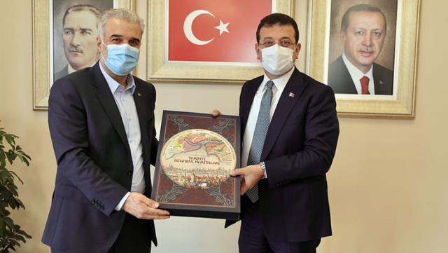 İBB Başkanı İmamoğlu'ndan AKP İstanbul İl Başkanı Kabaktepe'ye ziyaret
