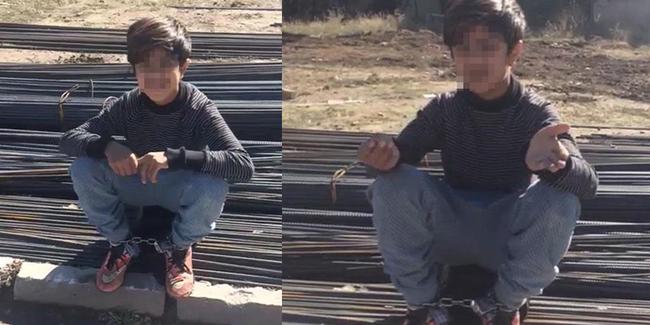 12 yaşındaki çocuğa insanlık dışı ceza: Ayaklarından zincirlediler