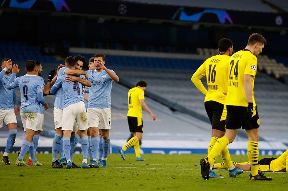 Manchester City Şampiyonlar Ligi'nde Dortmund'u son dakikada yıktı!