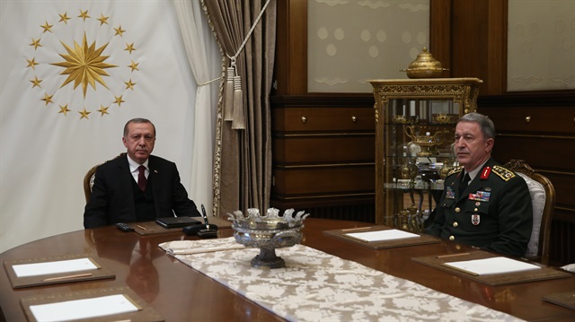 Cumhurbaşkanı Erdoğan, Genelkurmay Başkanı Akar’ı kabul etti