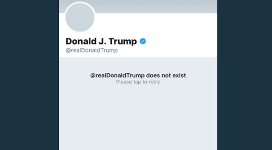 Twitter Trump'ın hesabını kapattı!