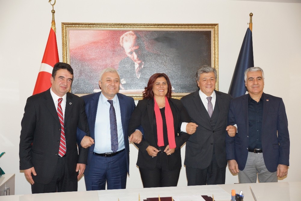 CHP’li Balbay ve Özkan’dan Başkan Çerçioğlu’na destek ziyareti