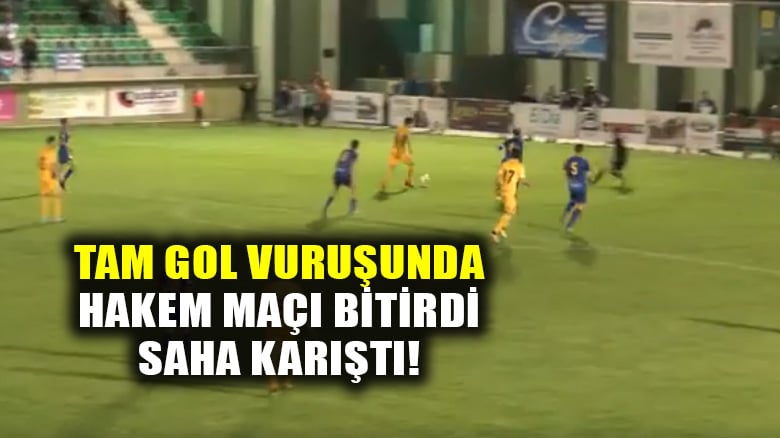 İspanya 2. Liginde Ponferradina-Gimnastica maçında gol olurken hakem maçı bitirdi, saha karıştı!