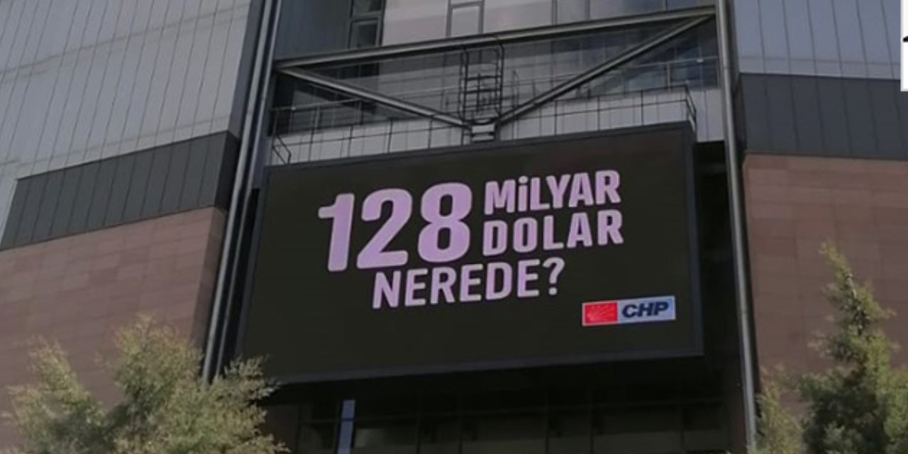 Dijital ekranla soruldu: 128 Milyar Dolar Nerede?