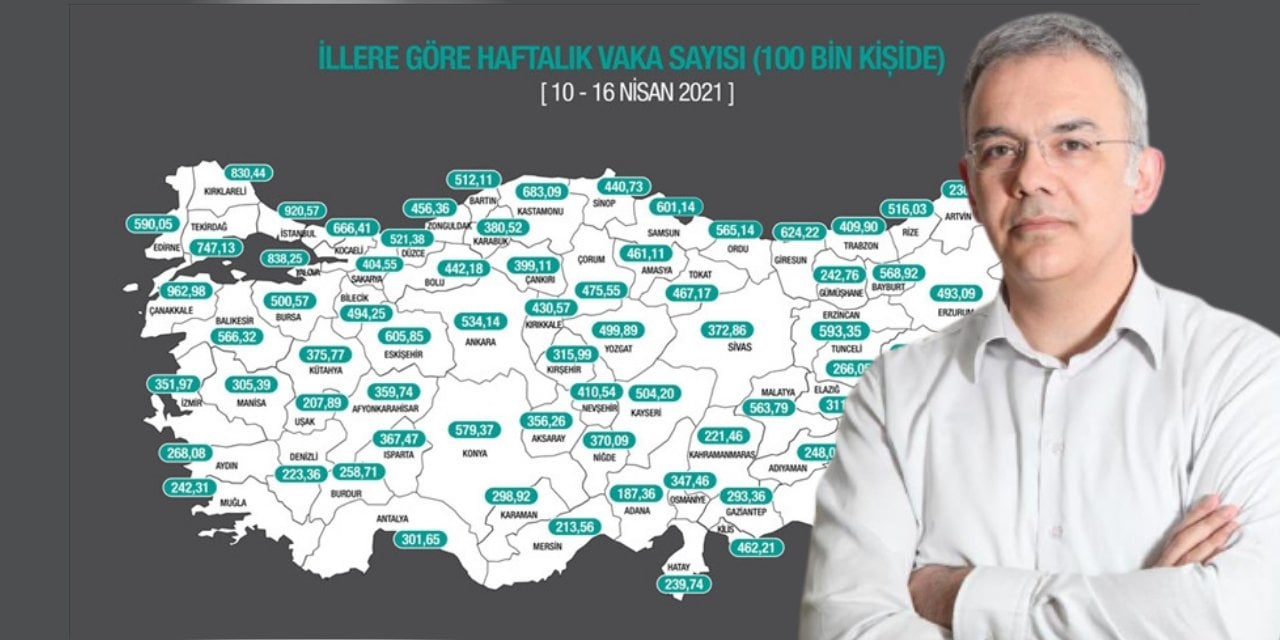 Prof. Dr. Kayınan Pala'dan vaka haritası yorumu: 50 kat yüksek durumdayız