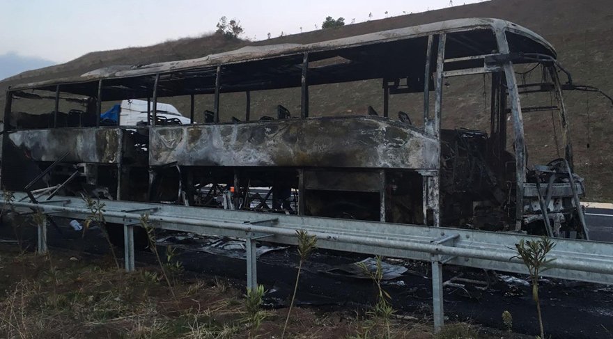Alev alev yanan otobüsün şoförü hakkında skandal iddia