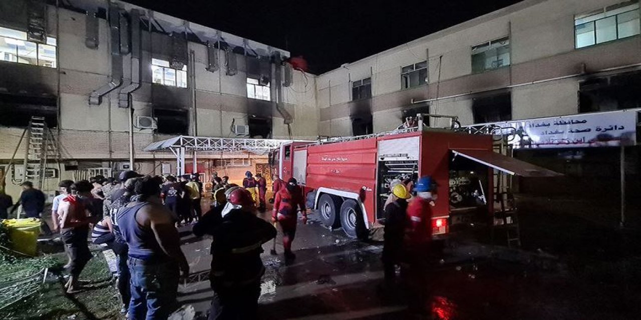 Bağdat'ta koronavirüs hastanesinde yangın: 82 ölü