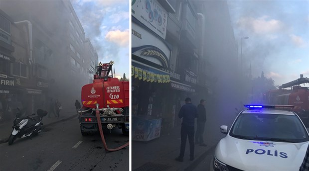 Beşiktaş'taki 6 katlı binada yangın!