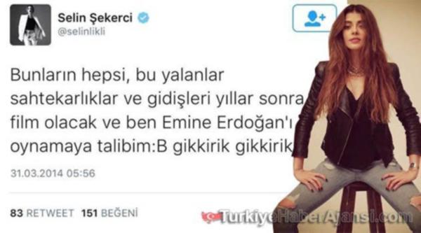Selin Şekerci Emine Erdoğan'dan özürdiledi