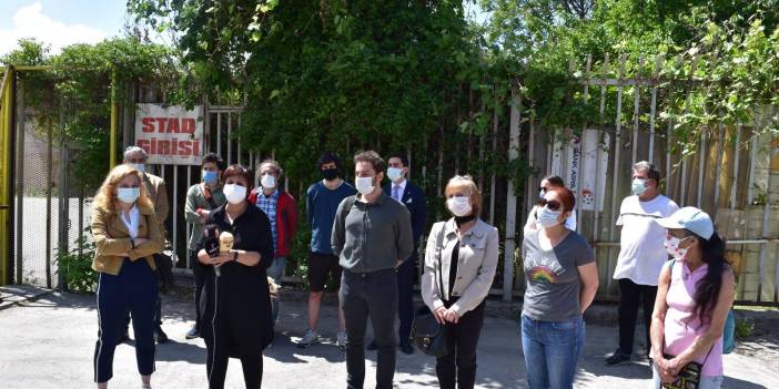 Meslek örgütleri ve vatandaşlar Cebeci stadına sahip çıktı