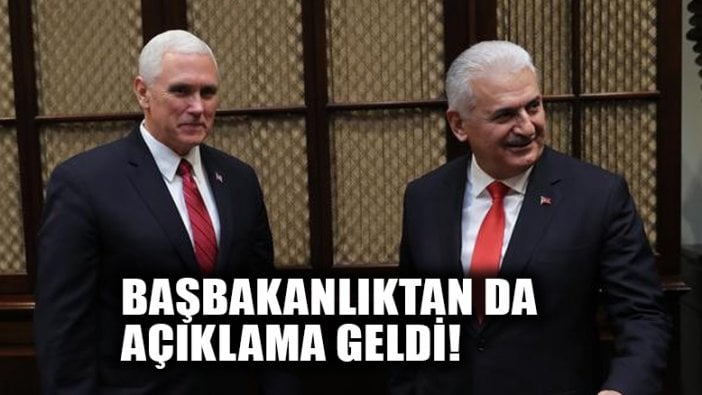 Yıldırım-Pence görüşmesi sonrası bir açıklama da Başbakanlıktan geldi