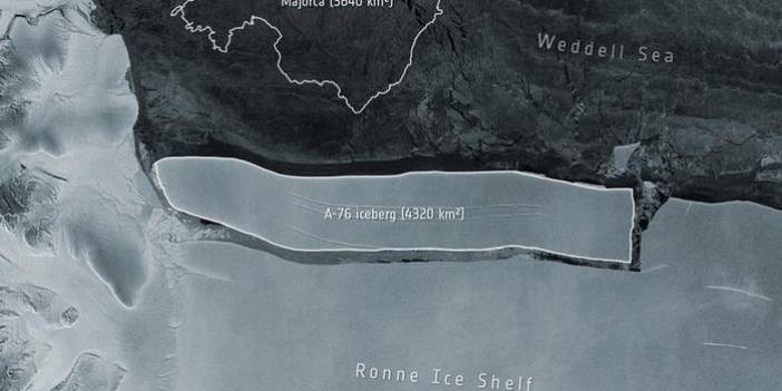 Dünyanın en büyük buzdağı Antartika'dan koptu