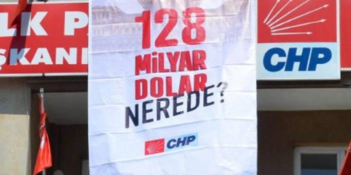 CHP'nin '128 milyar dolar' itirazı kabul edildi: Pankart yeniden asılacak