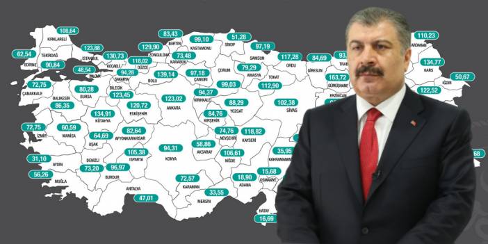 Bakan Koca, 15-21 Mayıs illere göre haftalık vaka sayısını açıkladı