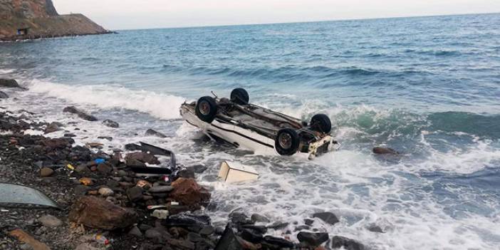 Tekirdağ'da otomobil denize uçtu: 5 yaralı