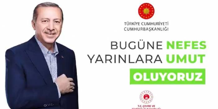 Erdoğan 'Çevre Günü' videosunda CHP'li belediyeye ait mesaj kullanmış