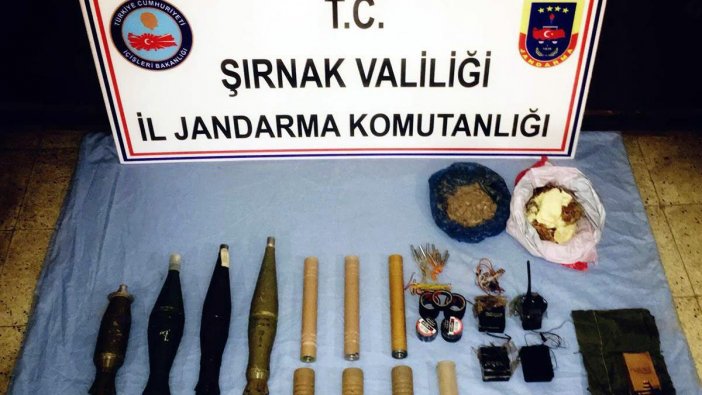 Şırnak'ta toprağa gömülü mühimmat bulundu