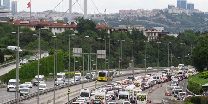 Kısıtlama sonrası trafik yoğunluğu