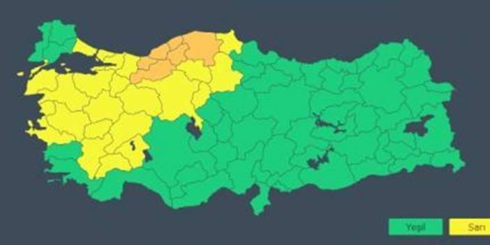 Meteoroloji'den 15 il için sarı uyarı!