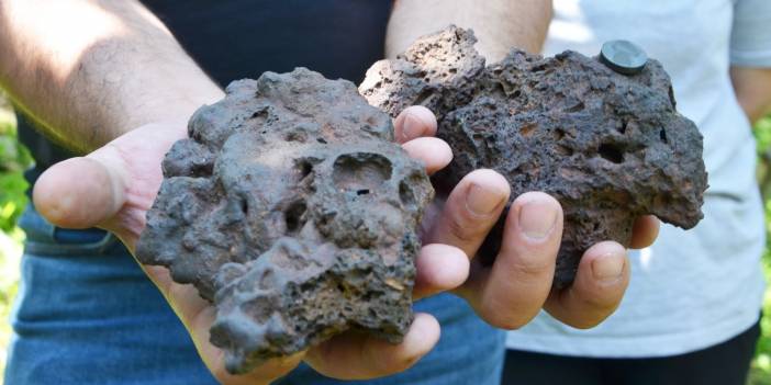 Bahçesinde meteor buldu: İyi teklif gelirse satarım