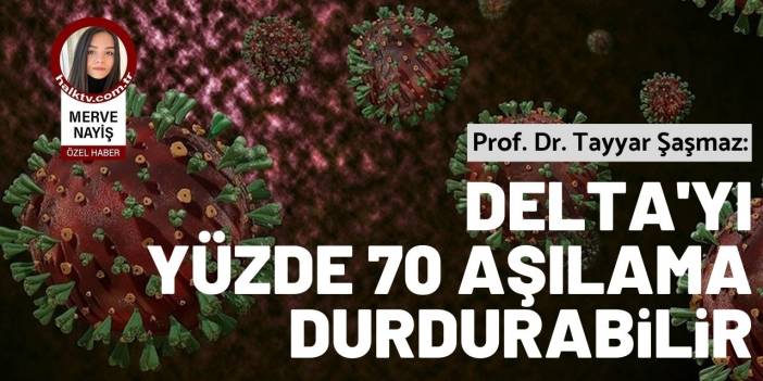 Prof. Dr. Tayyar Şaşmaz: Delta'yı yüzde 70 aşılama durdurabilir