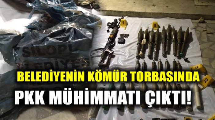 Belediyenin dağıttığı kömür torbalarından PKK mühimmatı çıktı!