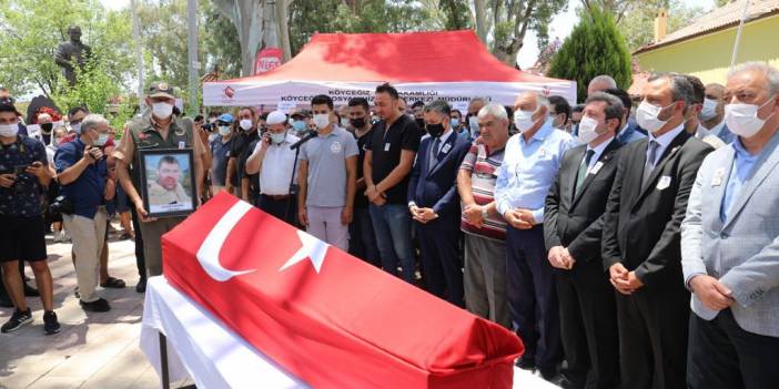 Marmaris'teki yangında yaşamını yitiren orman personeli toprağa verildi