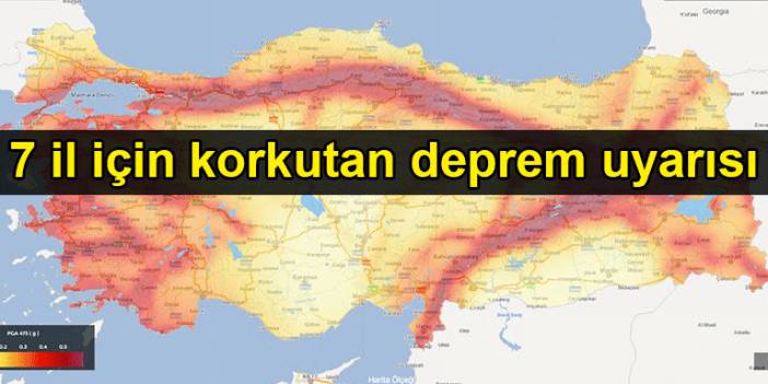 7 il için korkutan deprem uyarısı