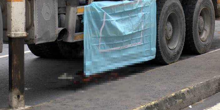 Beton mikseri altında kalan kadının bacağı koptu