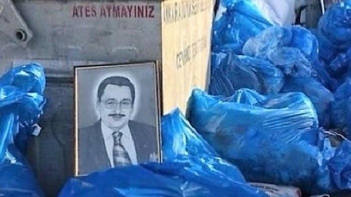 Melih Gökçek'e bu da yapıldı: Portresi belediye çöplüğünde