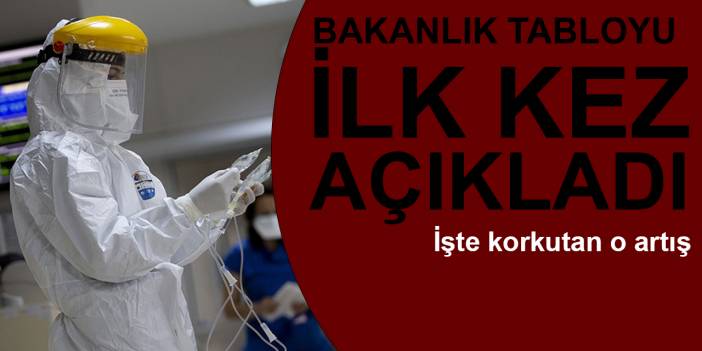 Haftalık koronavirüs tablosu ilk kez açıklandı!