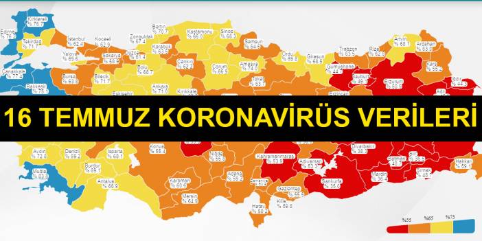 Sağlık Bakanlığı 16 Temmuz koronavirüs tablosunu paylaştı