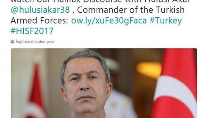 Halifax Güvenlik Forumunda skandal: Hulusi Akar'ın fotoğrafı bilinçli mi seçildi?