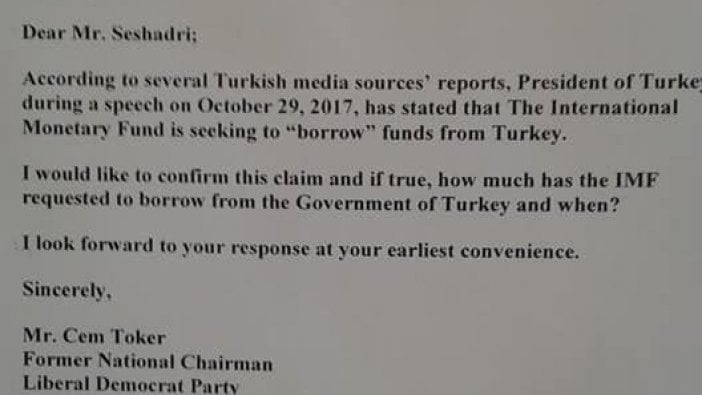 "IMF 5 milyar dolar borç istedi" açıklamasına IMF'den yanıt!