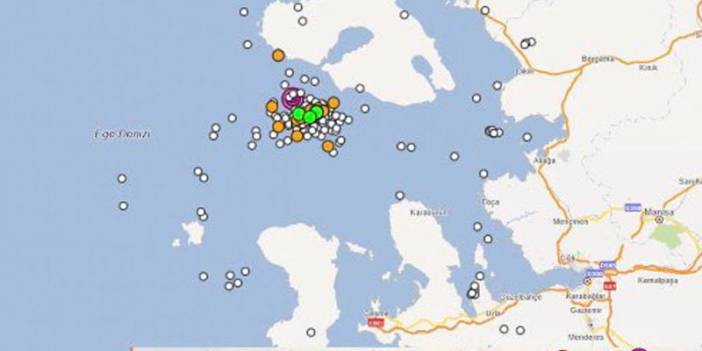 AFAD: İzmir açıklarında son 1 saatte 47 adet deprem meydana geldi