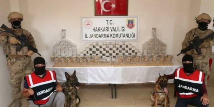 Hakkari'de 184 kilo eroin ele geçirildi