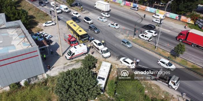 Bursa'da zincirleme trafik kazası: 6 yaralı