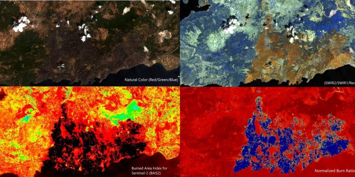 İTÜ, orman yangınlarının bıraktığı hasarı uydudan tespit etti