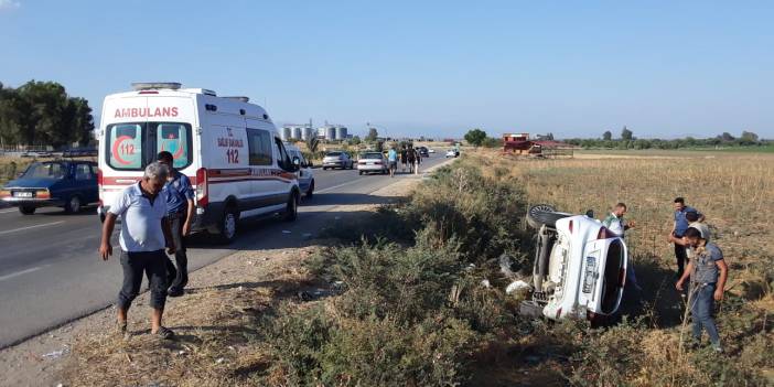 Adana'da elektrikli bisiklet ve otomobil çarpıştı