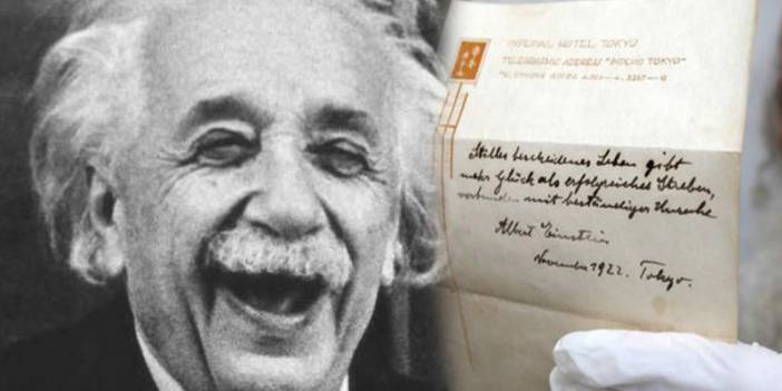 Einstein'in "mutluluk formülleri" 1 milyon 560 bin dolara alıcı buldu!