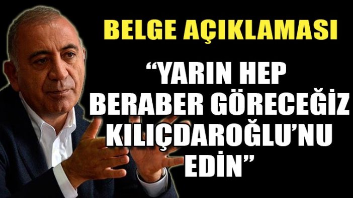 Gürsel Tekin: Yarın hep beraber göreceğiz, Kılıçdaroğlu’nu takip edin