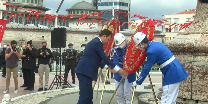 İmamoğlu, Taksim'de 30 Ağustos töreninde konuştu: Milletimizin, yeni çağda başka zaferler kazanması lazım