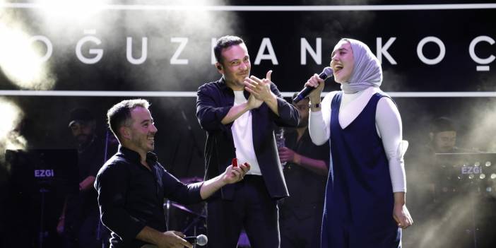 Oğuzhan Koç konserinde sürpriz evlilik teklifi