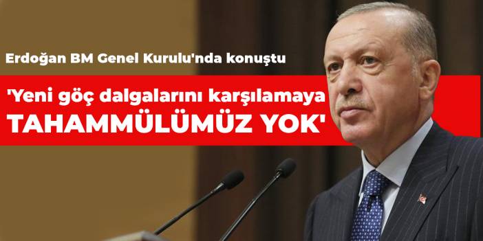 Cumhurbaşkanı Erdoğan BM Genel Kurulu'nda konuştu