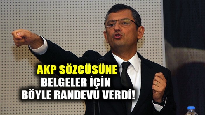 CHP'li Özgür Özel, AKP'li Mahir Ünal'a Man adası belgeleri için randevu verdi!