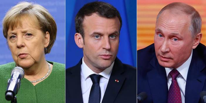 Putin'den Merkel ve Macron'a telefon